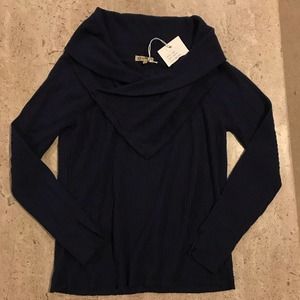 Democracy Navy Blue Crew Neck Sweater